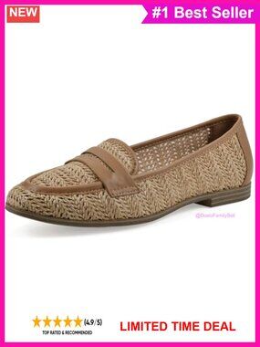 Penny Loafer Pointed Toe Lightweight Pull-On Business Casual Shoes